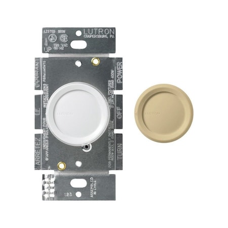 Lutron Dimmer Incan/Hal Rotary 1P/3Wy D-603PGH-DK